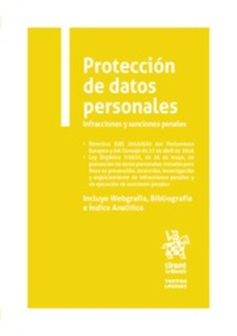 proteccion de datos personales - infracciones y sanciones penales - Jose Miguel Hernandez Lopez