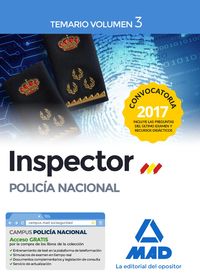 TEMARIO III - INSPECTOR POLICIA NACIONAL - FUERZAS Y CUERPOS DE SEGURIDAD