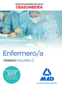 temario 2 - enfermero / a - servicio navarro de salud (osasunbidea) - Aa. Vv.