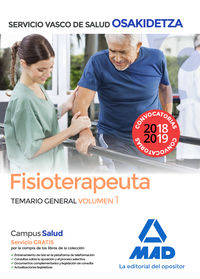 temario general 1 - fisioterapeuta - osakidetza 2018 - servicio vasco de salud