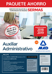 paquete ahorro auxiliar administrativo servicio salud (madrid) - Aa. Vv.