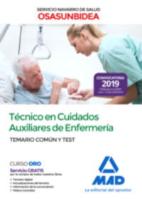 temario comun y test - tecnico en cuidados auxiliares de enfermeria - servicio navarr de salud (osasunbidea) - Aa. Vv.