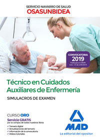 simulacros examen - tecnico en cuidados auxiliares de enfermeria (osasunbidea) - servicio navarro de salud