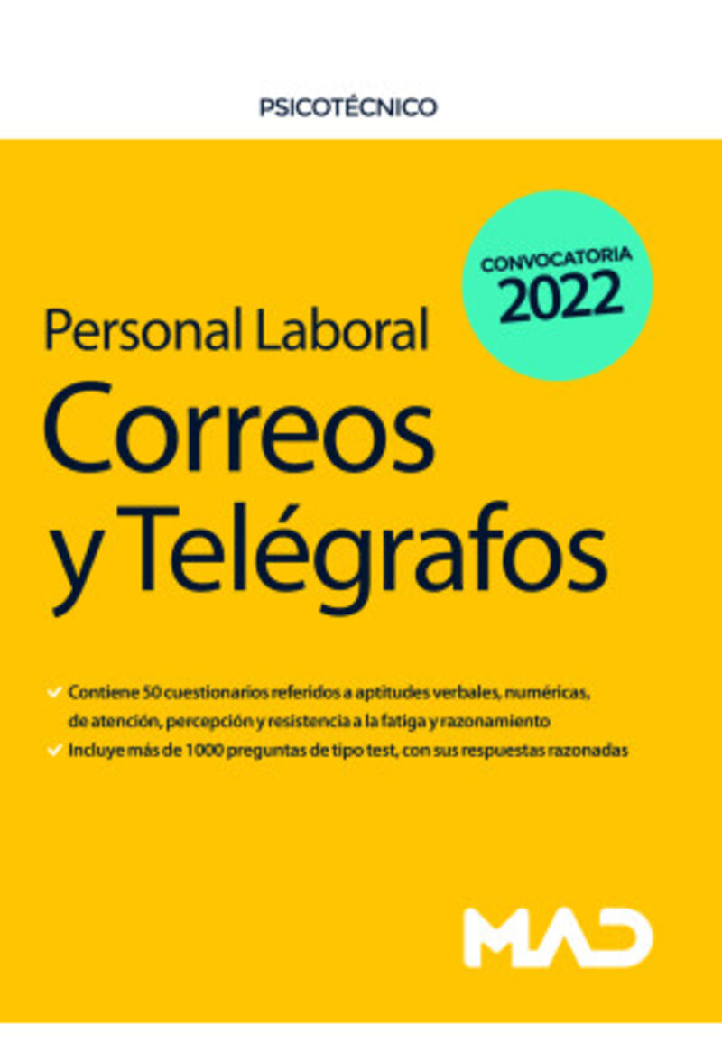 PERSONAL LABORAL DE CORREOS Y TELEGRAFOS. PSICOTECNICO