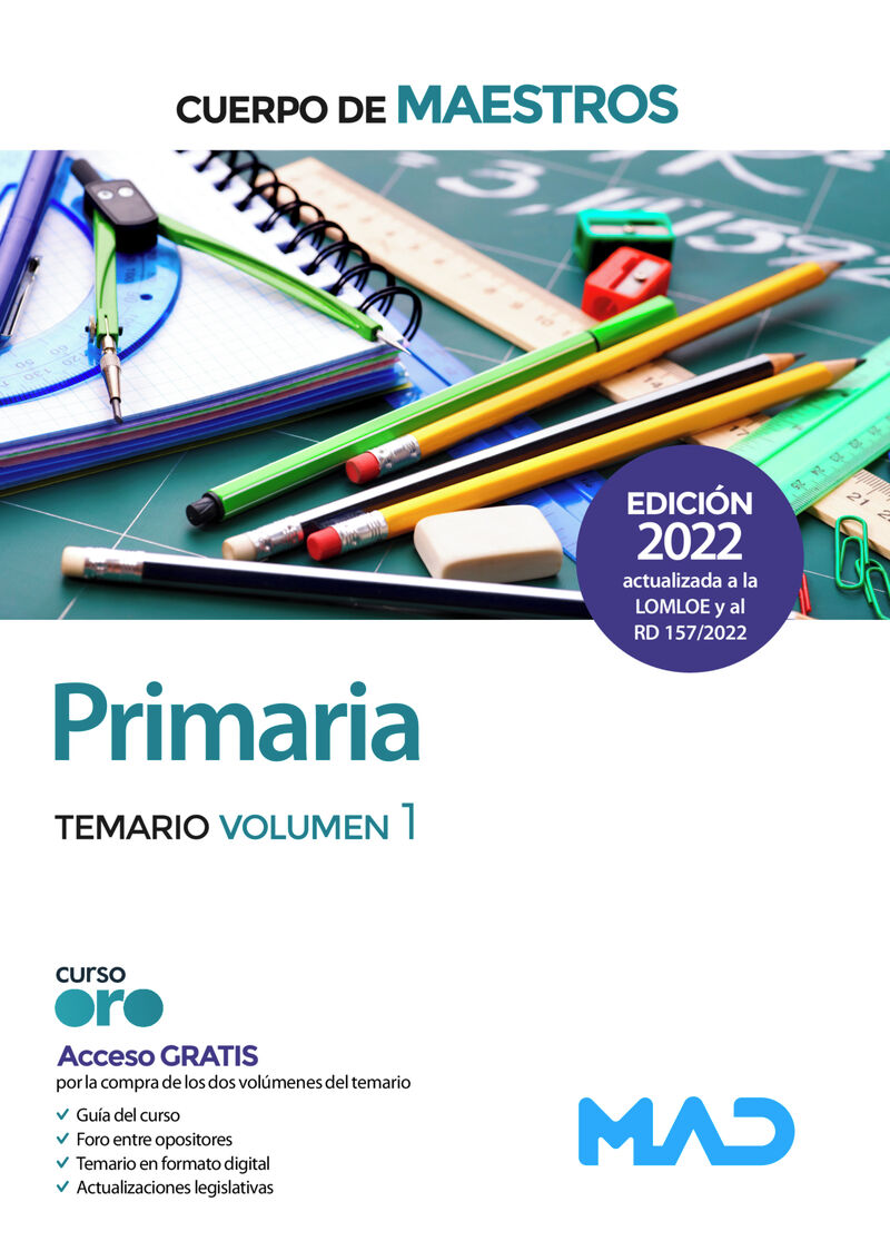 cuerpo de maestros. primaria. temario volumen 1 - Aa. Vv.