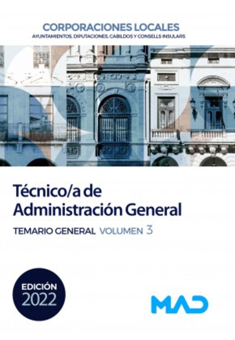 TEMARIO 3 - TECNICO / A ADMINISTRACION GENERAL - CORPORACIONES LOCALES