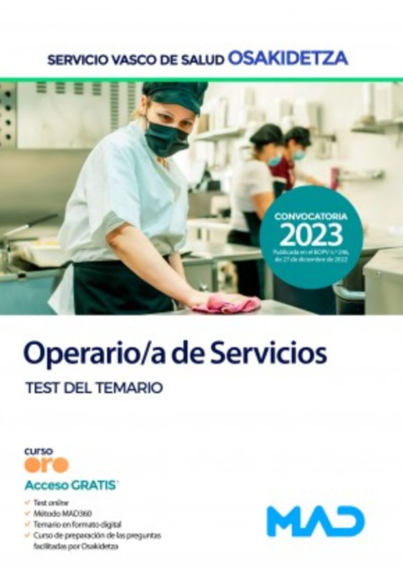 OPERARIO / A DE SERVICIOS DE OSAKIDETZA-SERVICIO VASCO DE SALUD. TEST