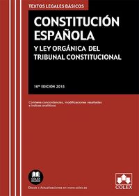 (16 ed) constitucion española y ley organica del tribunal c