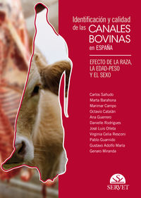 identificacion y calidad de las carnes bovinas en españa - efecto de la raza, la edad-peso y el sexo - Carlos Sañudo Astiz / Marta Barahona Mrco / [ET AL. ]