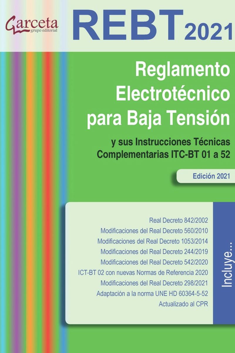 rebt - reglamento electrotecnico para baja tension 2021 - Aa. Vv.