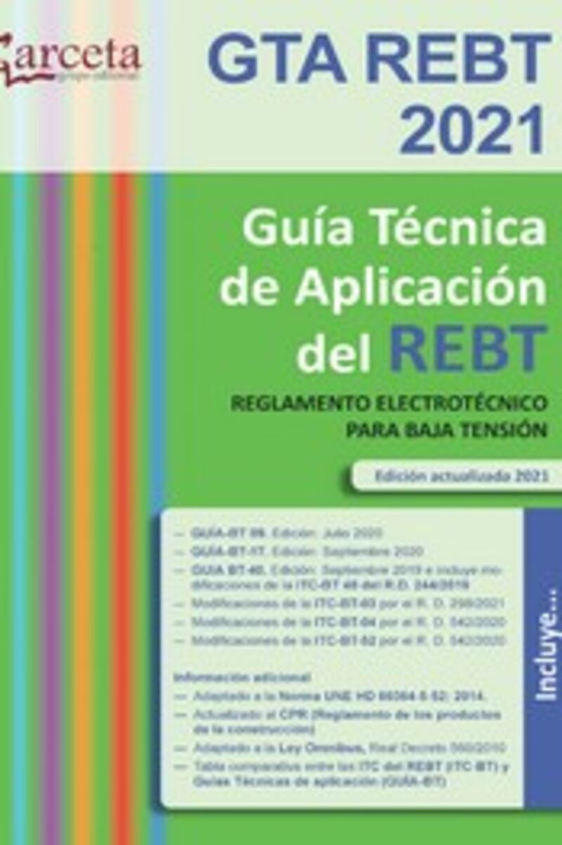 (9 ED) GTA REBT 2021 - GUIA TECNICA DE APLICACION DEL REBT