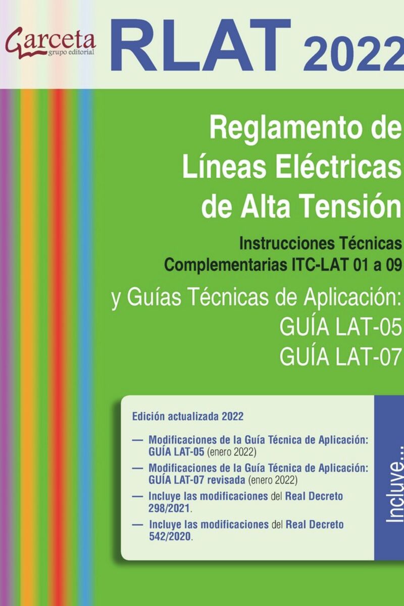 rlat - reglamento de lineas electricas de alta tension (2022) - Aa. Vv.