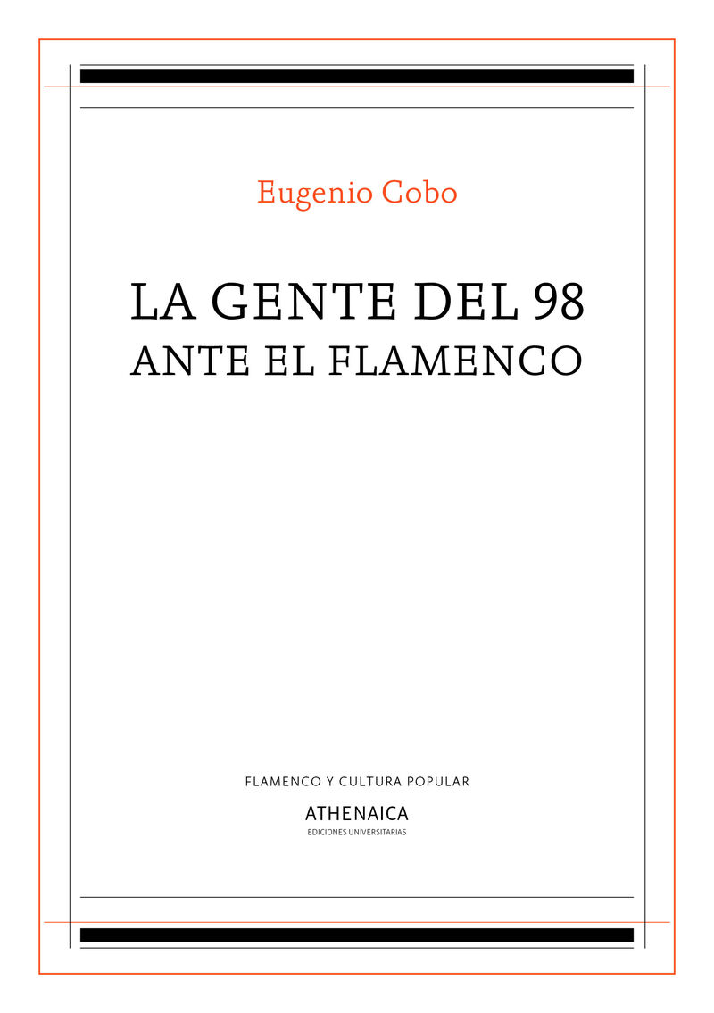 la gente del 98 ante el flamenco - Eugenio Cobo