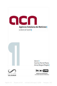 llibre d'estil - llibre d'estil de l'agencia catalana de noticies