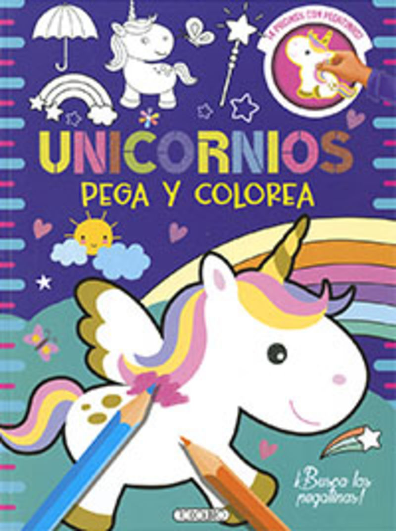 unicornios - pega y colorea (t5042-003) - Aa. Vv.