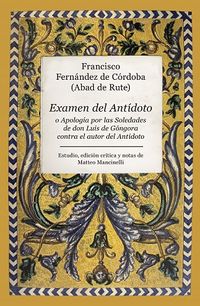 examen del antidoto - Francisc Fernandez De Cordoba