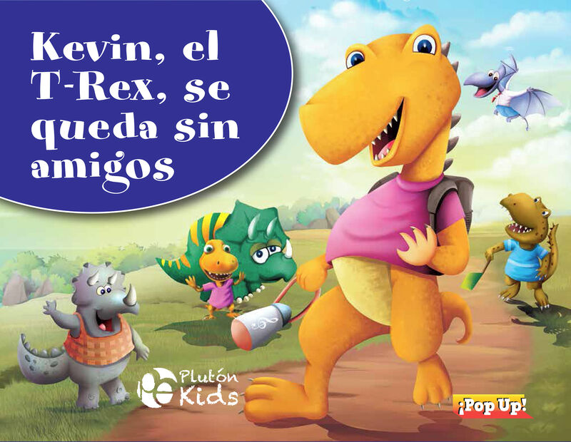 kevin, el t-rex, se queda sin amigos - pop up