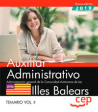 temario 2 - auxiliar administrativo (balears) - administrac