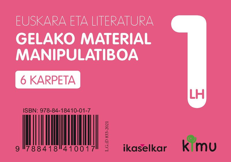 LH 1 - KIMU - EUSKARA ETA LITERATURA - GELAKO MATERIAL MANIPULATIBOA