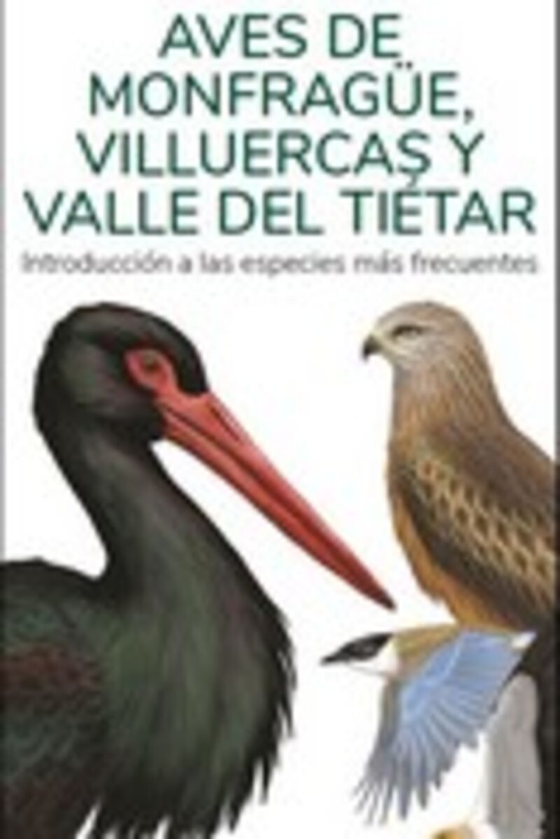 aves de monfrague, villuercas y valle del tietar - guias desplegables - Victor J. Hernandez