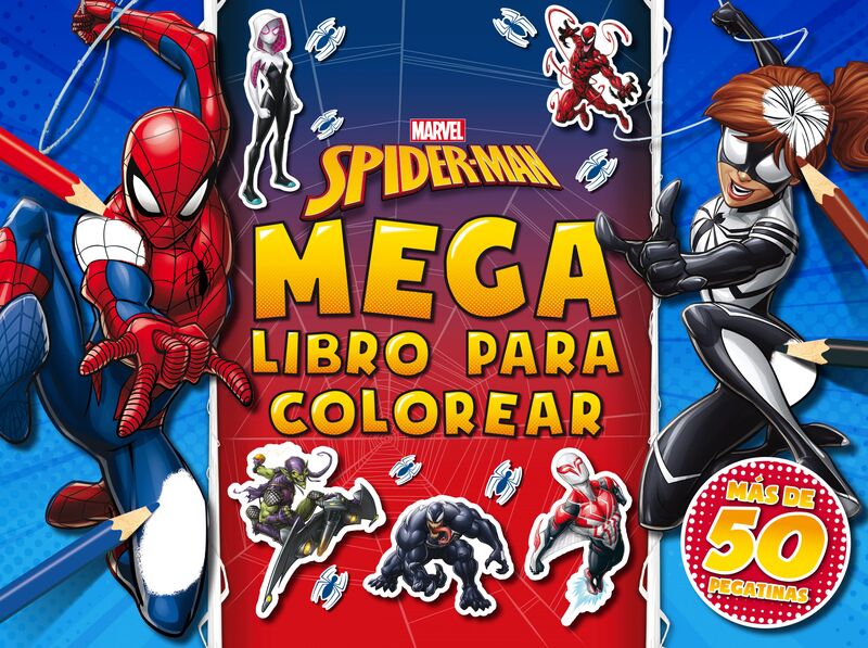 spider-man - megalibro para colorear 2 - con pegatinas. Aa. Vv..