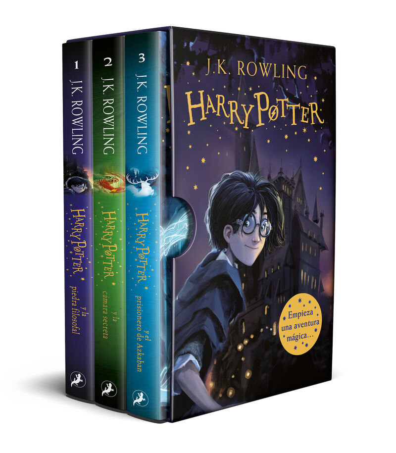 (estuche) harry potter potter y la piedra filosofal + harry potter y la camara secreta + harry potter y el prisionero de azkaban) - J. K. Rowling