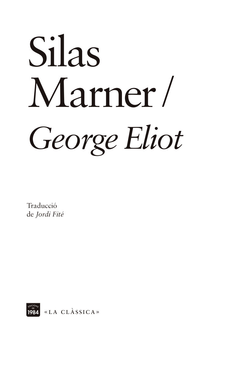 silas marner - el teixidor de raveloe - George Eliot