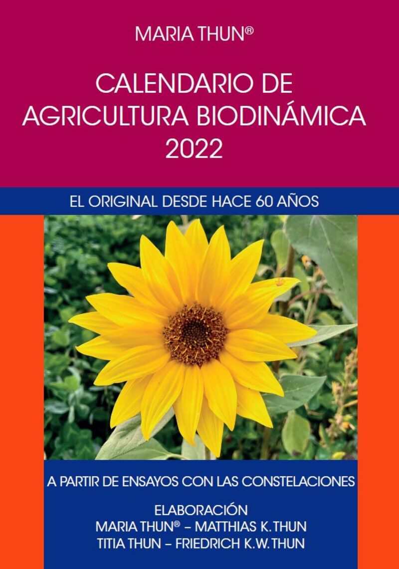 CALENDARIO 2022 - AGRICULTURA BIODINAMICA