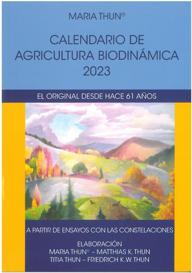 CALENDARIO 2023 - AGRICULTURA BIODINAMICA