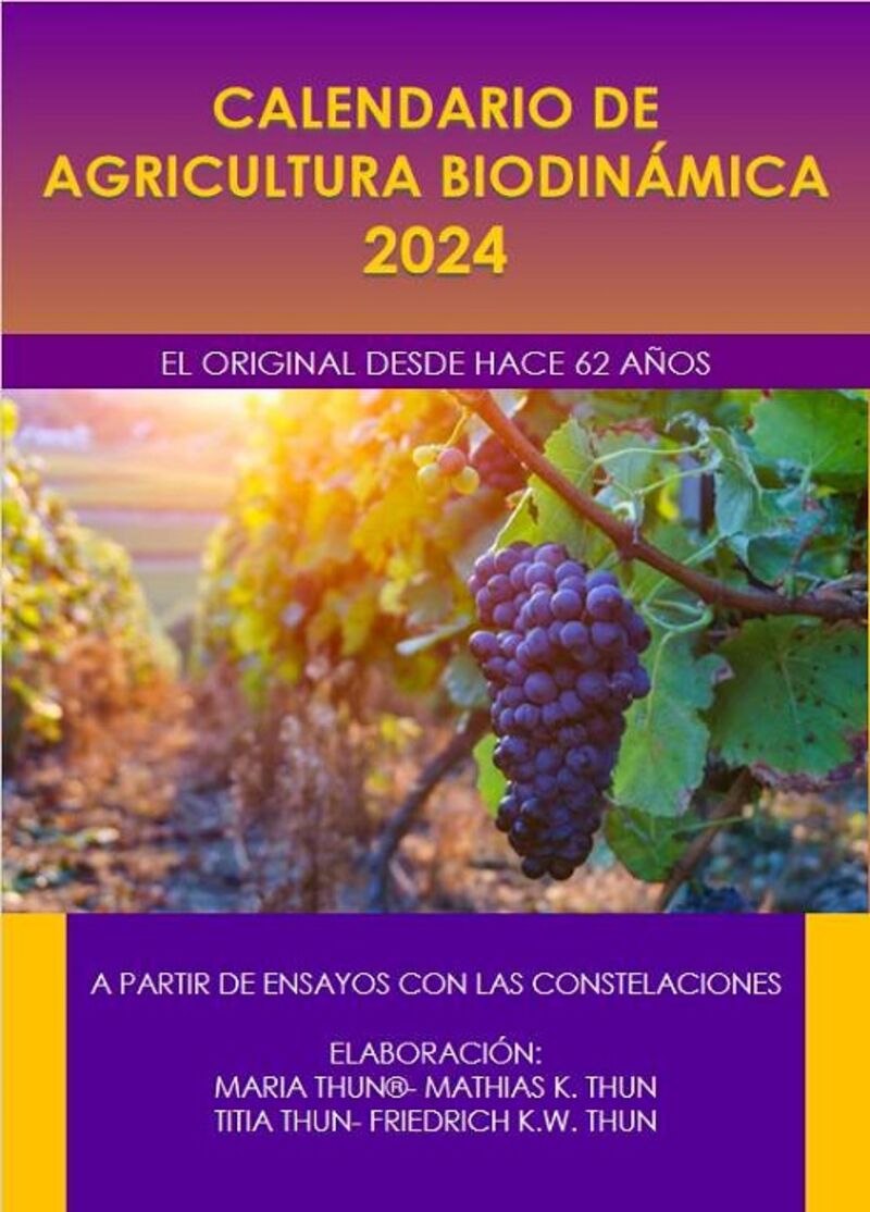 CALENDARIO 2024 - AGRICULTURA BIODINAMICA 2024
