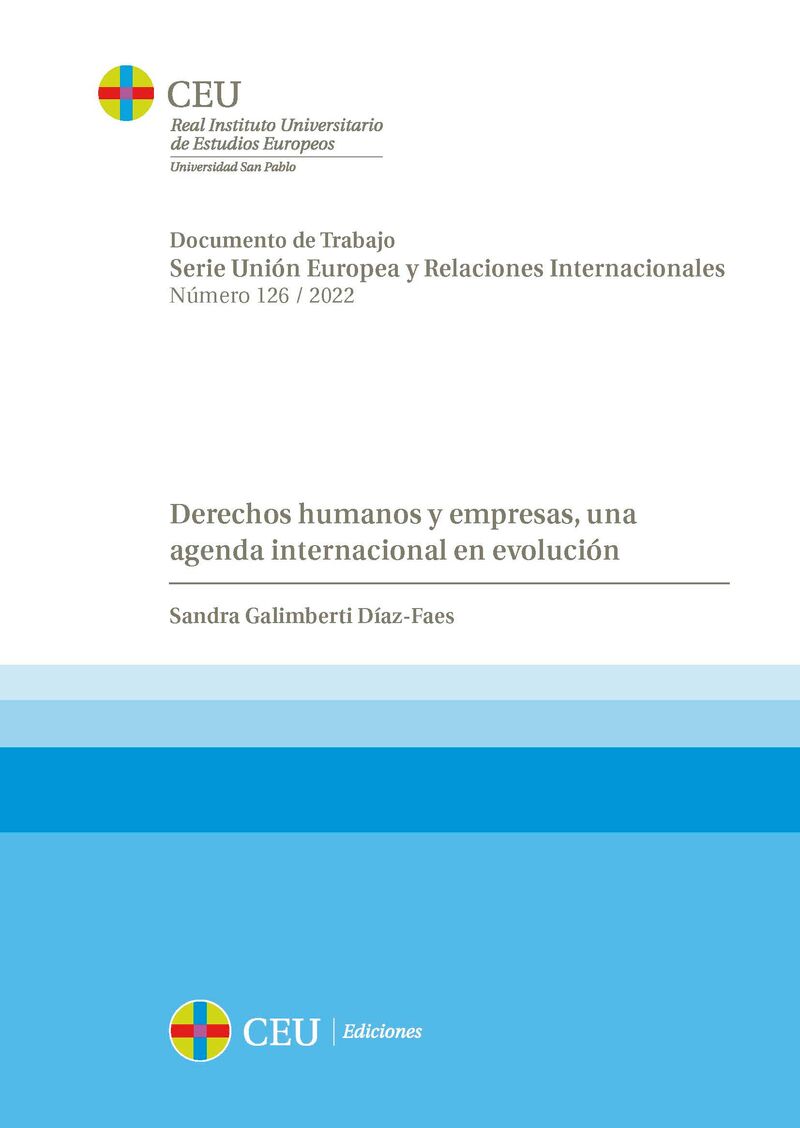 derechos humanos y empresas, una agenda internacional en evolucion - Sandra Galimberti Diaz-Faes