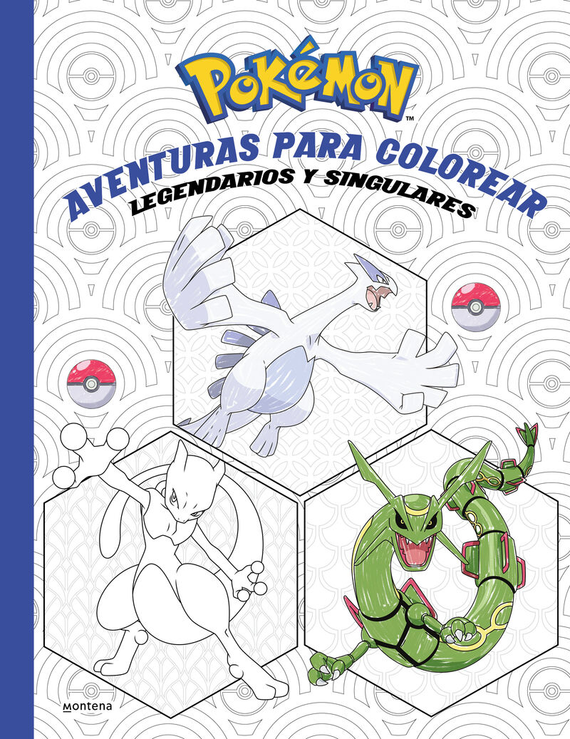 pokemon - aventuras para colorear - legendarios y singulares - Aa. Vv.