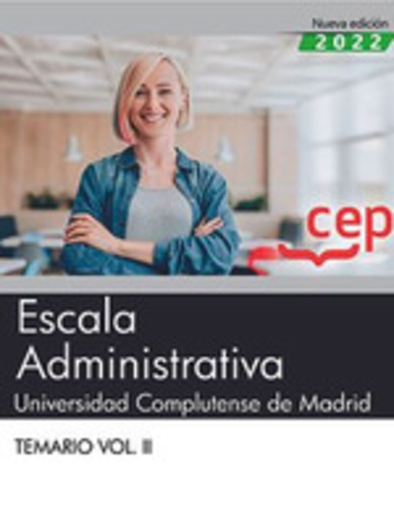 TEMARIO 2 - ESCALA ADMINISTRATIVA - UNIVERSIDAD COMPLUTENSE DE MADRID