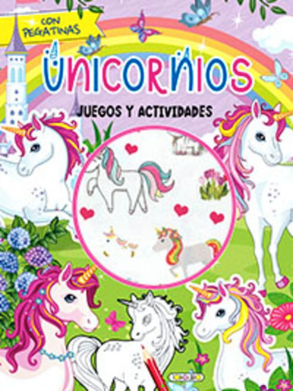 unicornios - juegos y actividades con pegatinas - Aa. Vv.