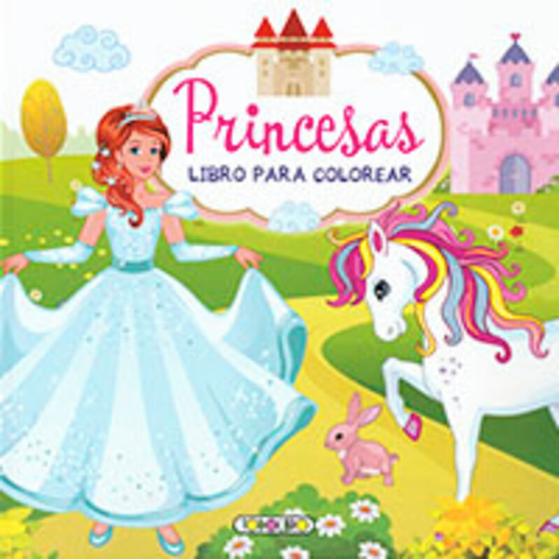 princesas - paisajes para colorear