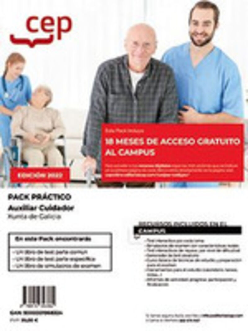 pack practico - auxiliar cuidador xunta de galicia - Aa. Vv.