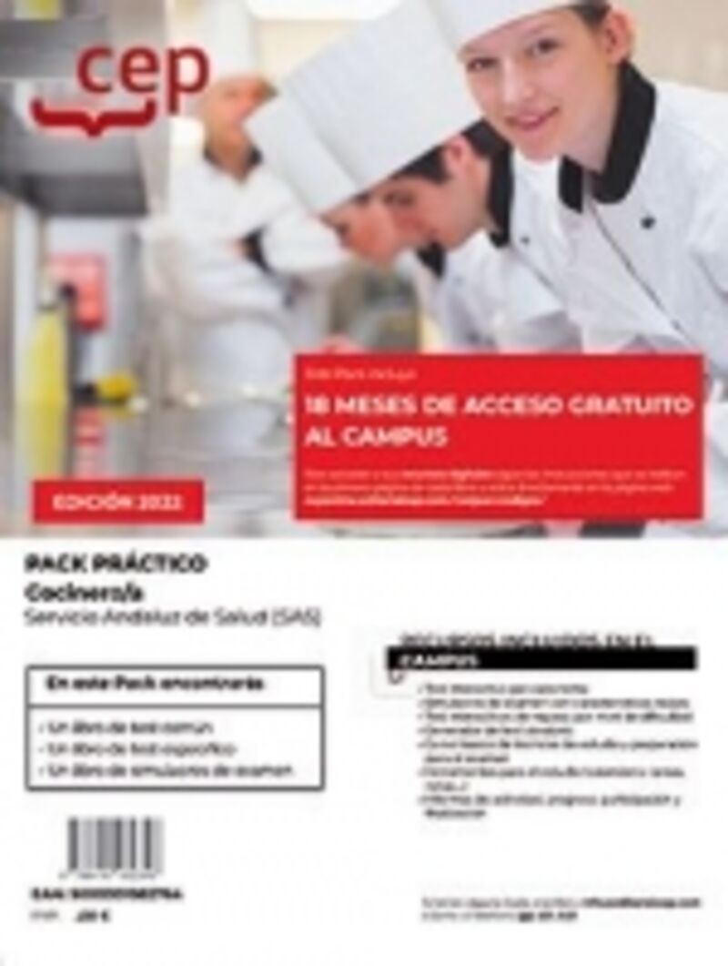 pack practico - cocinero - servicio andaluz de salud - Aa. Vv.
