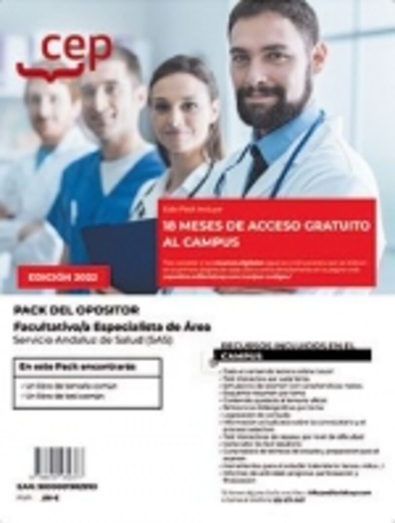 pack opositor - facultativo especialista de area - servicio andaluz de salud