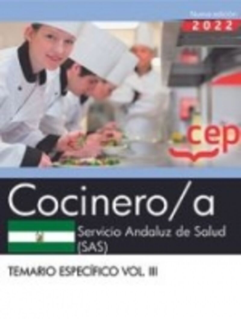 TEMARIO ESPECIFICO 3 - COCINERO / A (SAS) - SERVICIO ANDALUZ DE SALUD