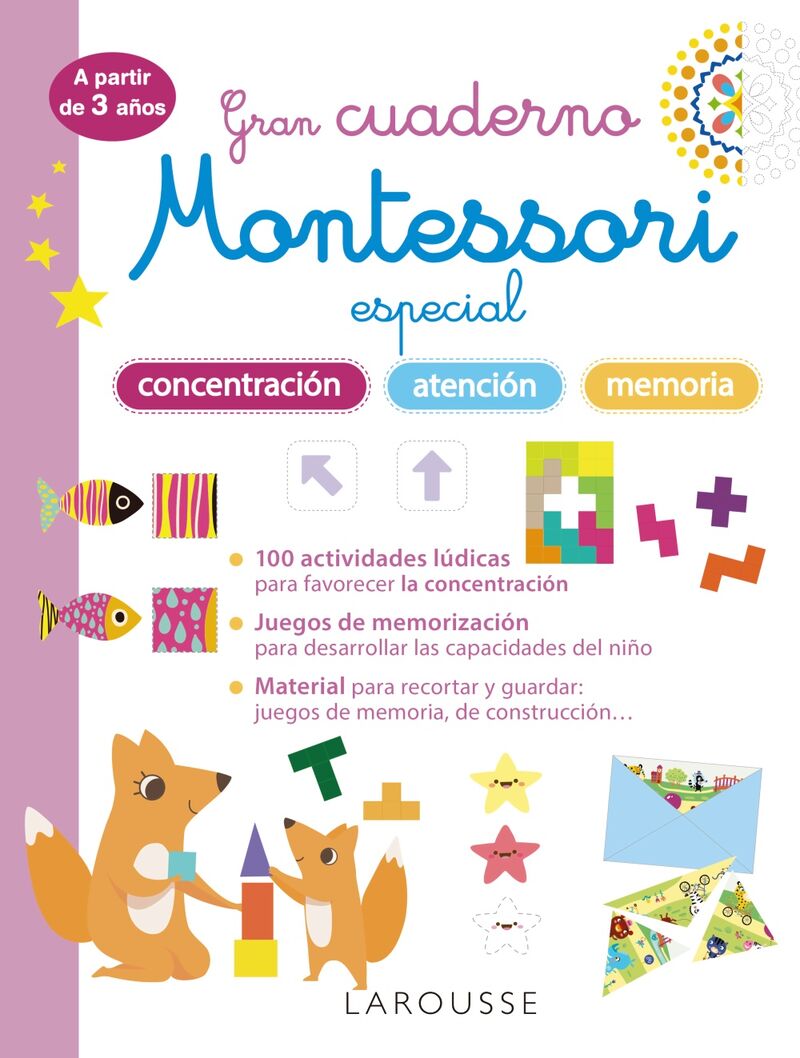 3 años - gran cuaderno montessori especial concentracion, atencion y  memoria. Aa. Vv. / Shutterstock (il. ).