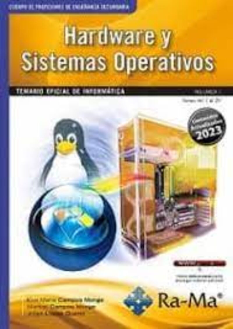 temario 1 - informatica - hardware y sistemas operativos - profesores de enseñanza secundaria - Eva Campos Monge / Maribel Campos Monge / Jorge Lopez Querol