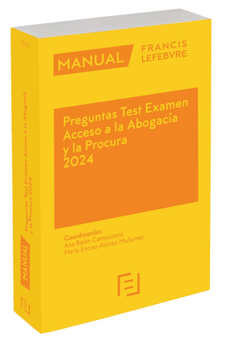 (7 ed) manual preguntas test examen acceso a la abogacia y la procura 2024 - Aa. Vv.