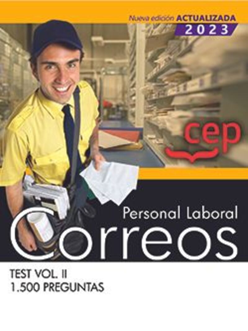 TEST 2 - PERSONAL LABORAL - CORREOS - 1500 PREGUNTAS