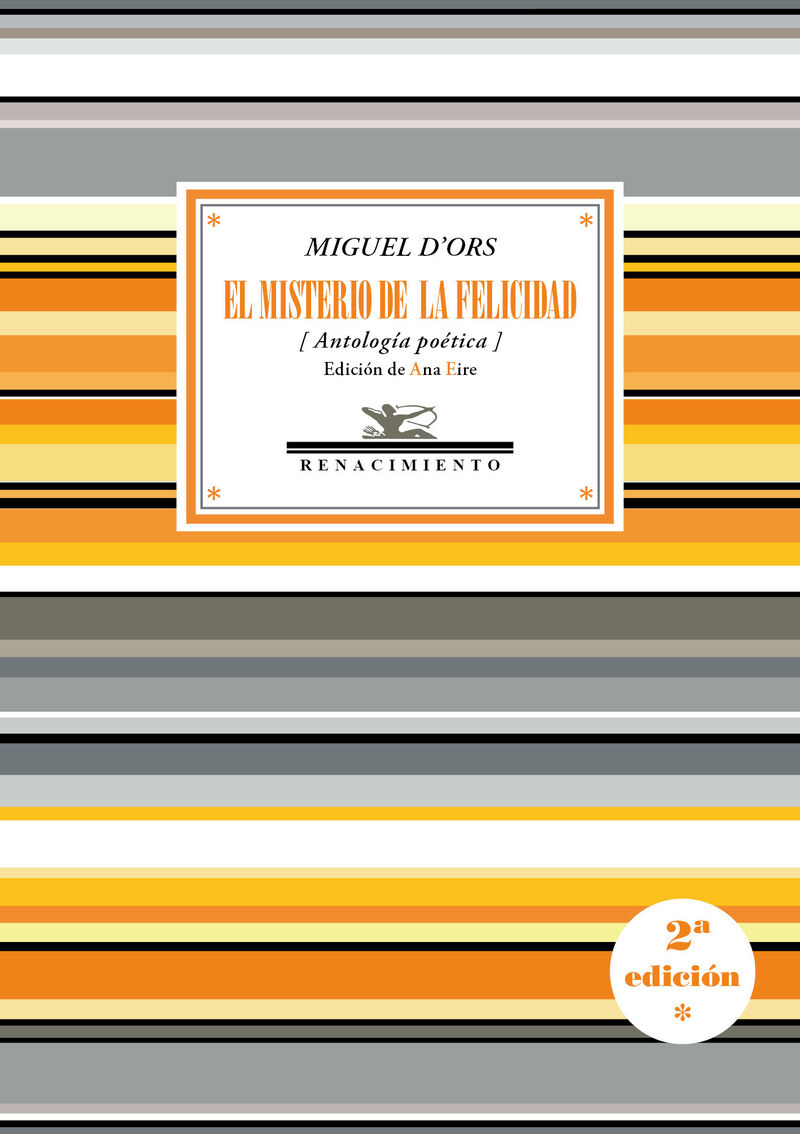 el misterio de la felicidad (antologia poetica) - MIGUEL D'ORS