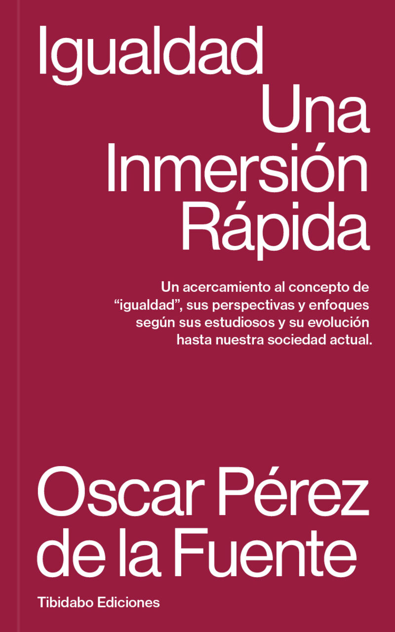 igualdad - una inmersion rapida - Oscar Perez De La Fuente