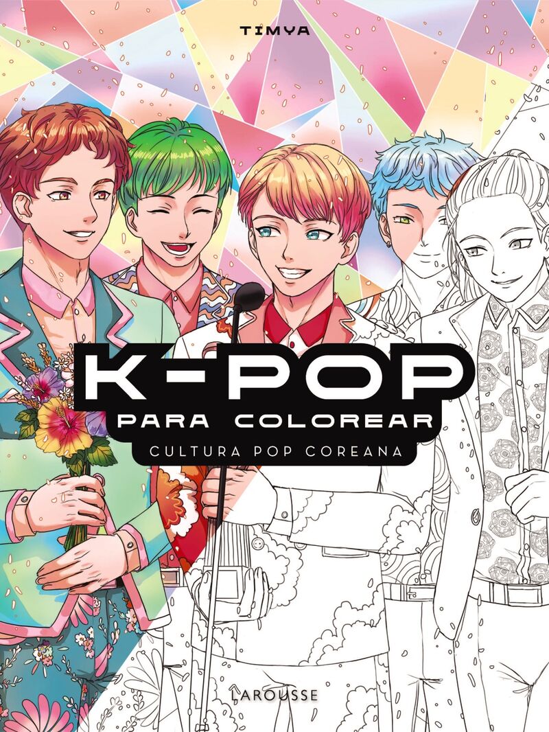 k-pop para colorear - cultura pop coreana - Timya