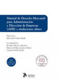 (2 ED) MANUAL DE DERECHO MERCANTIL PARA ADE Y TITULACIONES AFINES