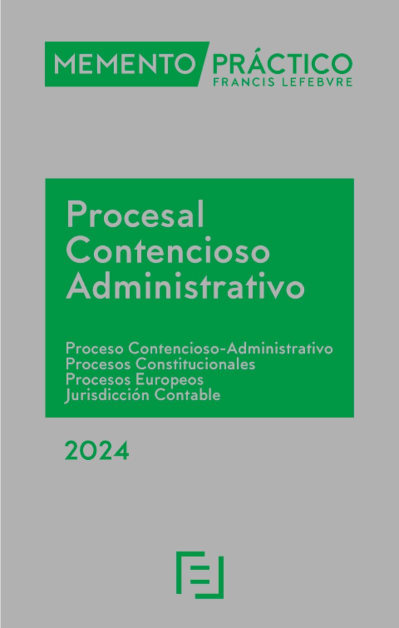 MEMENTO PRACTICO PROCESAL CONTENCIOSO-ADMINISTRATIVO 2024