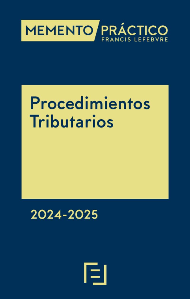 MEMENTO PRACTICO PROCEDIMIENTOS TRIBUTARIOS 2024-2025