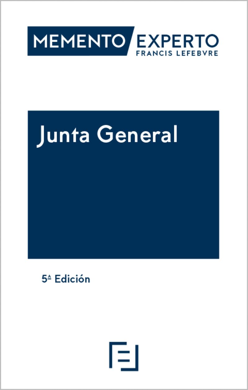 (5 ed) memento experto junta general - Aa. Vv.